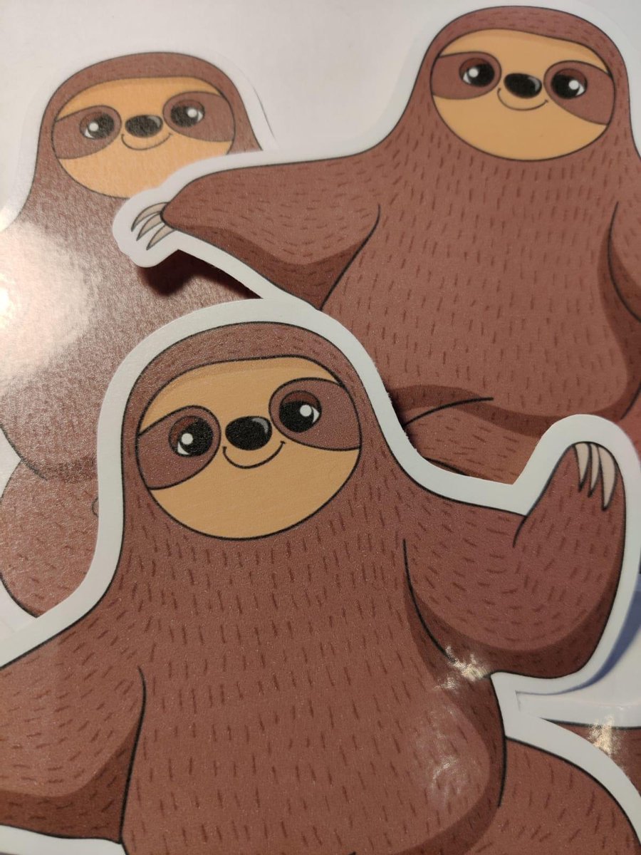 Luiaard Stickers - Lieve Knuffelende Luiaard Sticker - Sloth Sticker - Schattige Dieren - Luiaards - Journaling - Bullet Journal - Scrapbooking - Leuke Stickers - Laptop Sticker - Telefoon Sticker - Dieren - Dier - Lief - Cute